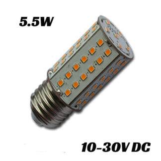 LED žarnica CORN 66, E27, 10-30V DC, 5.5W, HB
