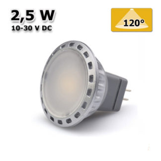 LED žarnica MR11, 2.5W, 10-30V DC, HB