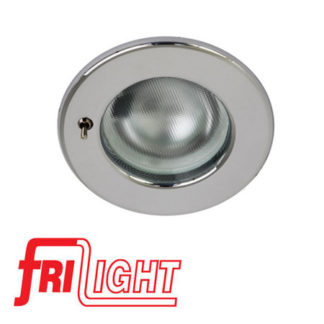 Vgradna luč Frilight PINTO, srebrna s stikalom