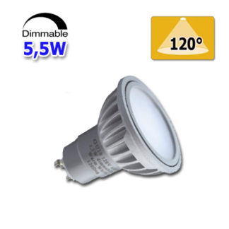 LED žarnica GU10, 5.5W, 230V AC, HB, DIMM.