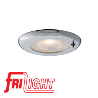 Vgradna luč Frilight NOVA, srebrna s stikalom