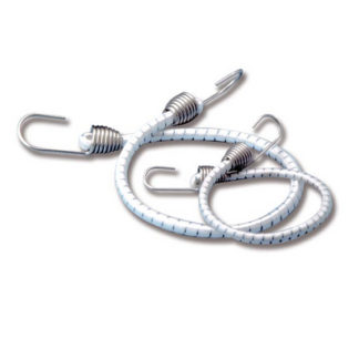 Elastični spenjalec z inox kljukama,  dolžina 30 cm