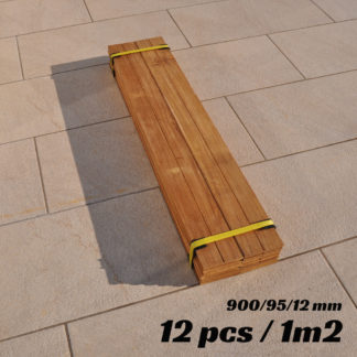 Teak deske 900/95/12 mm, 1M2