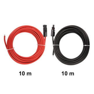 Solarni kabel 4mm² 2x10m, črni, rdeči, MC4