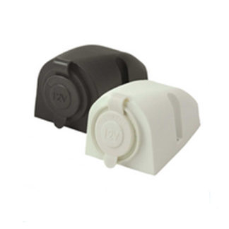 Nadgradna vtičnica 12V - črna