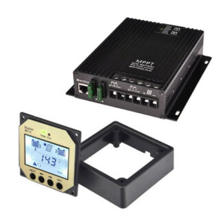 Duo solar battery with lcd