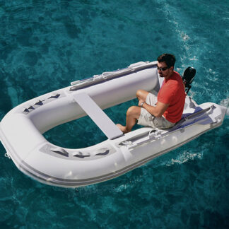 Napihljiv čoln z transparentnim dnom